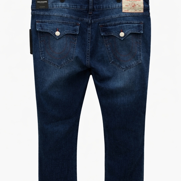 True Religion Geno Relaxed Slim Big T Dark Wash Men's Jeans Size-36